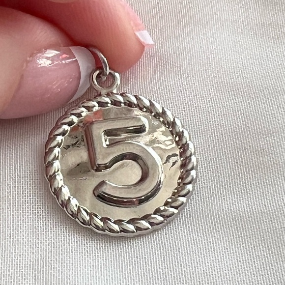 Chanel Silver Double Sided Charm - Picture 6 of 7